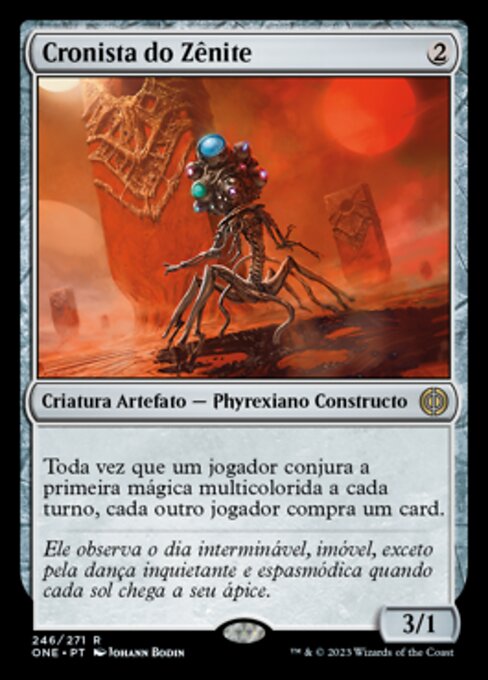 Chroniqueur du zénith (Zenith Chronicler) - Phyrexia: All Will Be One (#399) - Illustrated by Johann Bodin - Magic: The Gathering Card