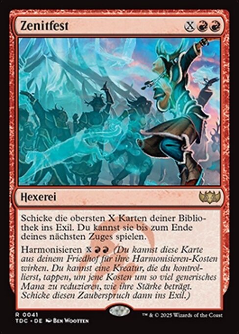 Festival du Zénith (Zenith Festival) - Tarkir: Dragonstorm Commander (#81) - Illustrated by Ben Wootten - Magic: The Gathering Card