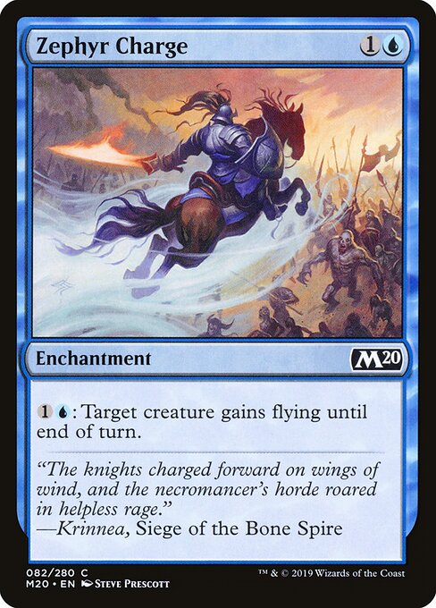 Zephyr Charge - Core Set 2020 Magic card