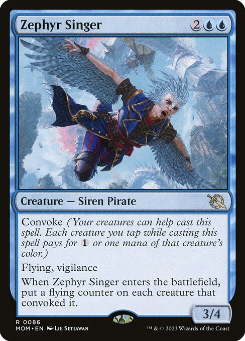 Zephyr Singer - March of the Machine Magic card