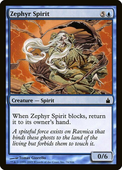 Zephyr Spirit - Ravnica: City of Guilds Magic card