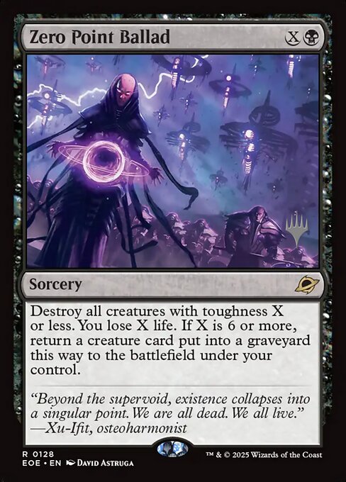 Zero Point Ballad - Edge of Eternities Promos (#128p) - Illustrated by David Astruga - Magic: The Gathering Card