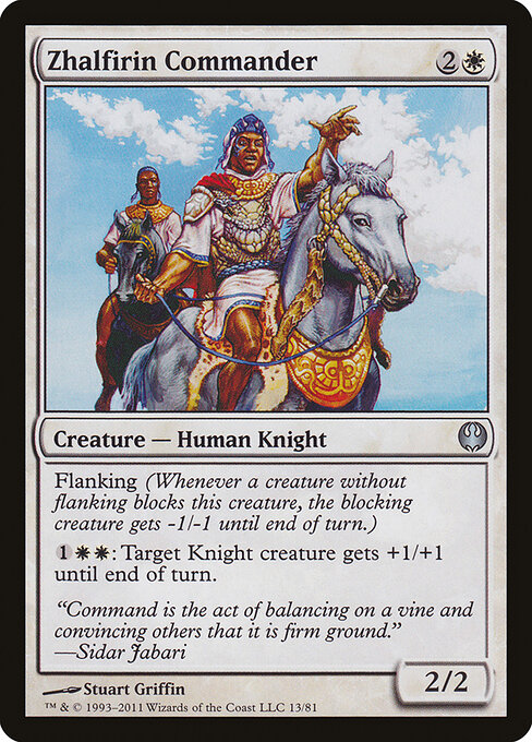 Zhalfirin Commander - Duel Decks: Knights vs. Dragons Magic card