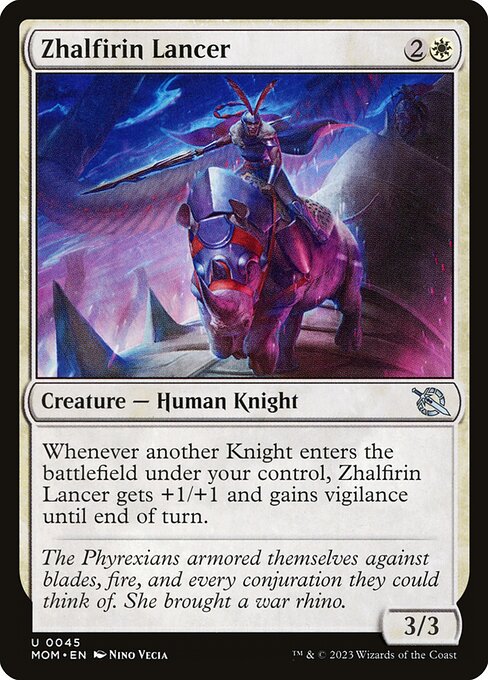 Zhalfirin Lancer - March of the Machine Magic card