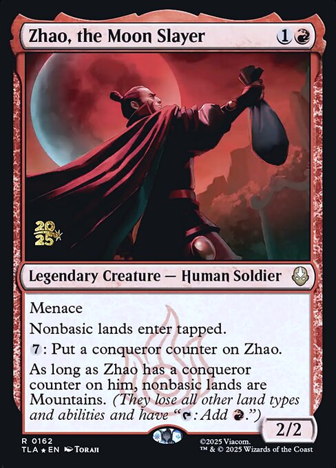 Zhao, l'Uccisore della Luna (Zhao, the Moon Slayer) - Avatar: The Last Airbender (#162) - Illustrated by Toraji - Magic: The Gathering Card