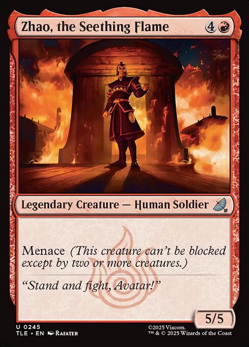 Zhao, the Seething Flame - Avatar: The Last Airbender Eternal Magic card