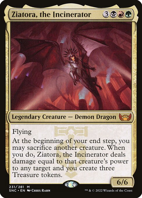 Ziatora, the Incinerator - Streets of New Capenna (#231) - Illustrated by Chris Rahn - Magic: The Gathering Card