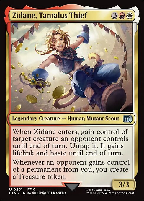 Zidane, Tantalus Thief - Final Fantasy Magic card