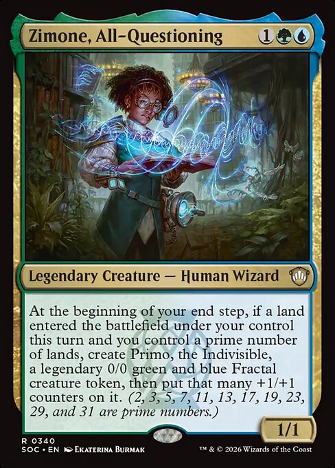 Zimone, All-Questioning - Secrets of Strixhaven Commander Magic card