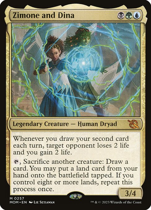 Zimone and Dina - March of the Machine Magic card