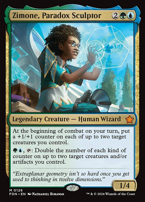 Zimone, Paradox Sculptor - Foundations Magic card