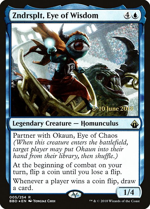 Zndrsplt, Eye of Wisdom - Battlebond Promos (#5s) - Illustrated by Yongjae Choi - Magic: The Gathering Card