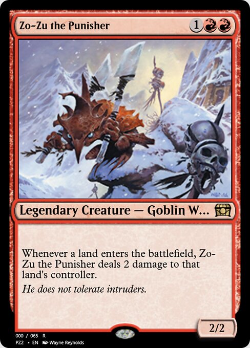 Zo-Zu the Punisher - Treasure Chest (#65843) - Illustrated by Wayne Reynolds - Magic: The Gathering Card