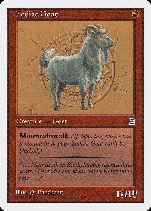 Zodiac Goat - Portal Three Kingdoms Magic card