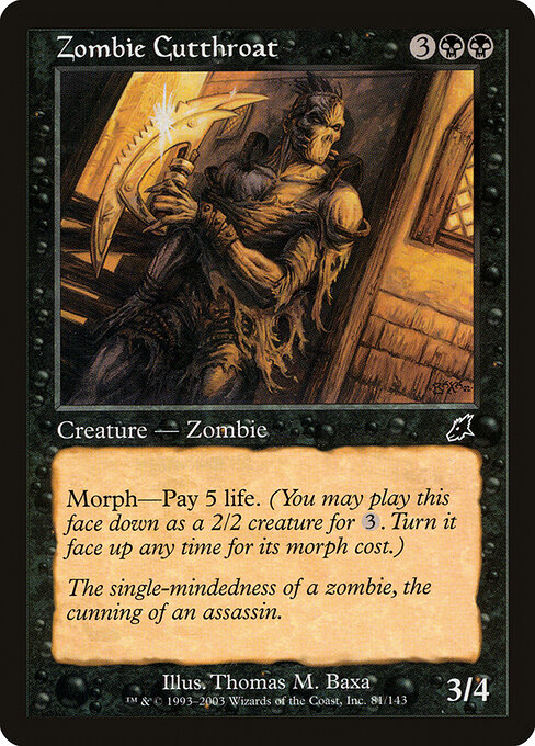 Zombie Cutthroat - Scourge Magic card