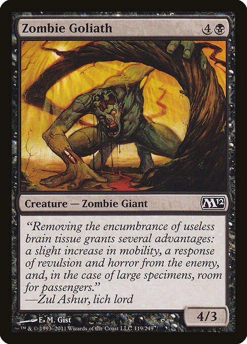 巨硕灵俑 (Zombie Goliath) - Conspiracy (#135) - Illustrated by E. M. Gist - Magic: The Gathering Card