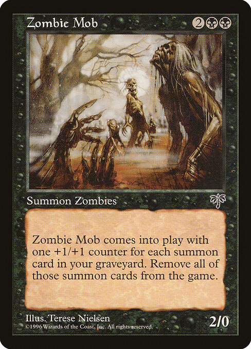 Zombie Mob - Mirage Magic card