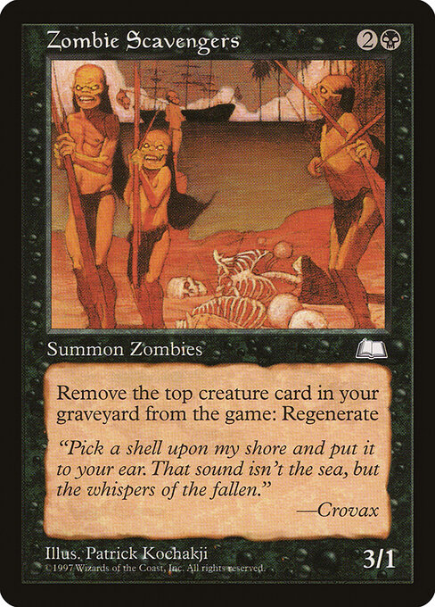 Zombie Scavengers - Weatherlight Magic card