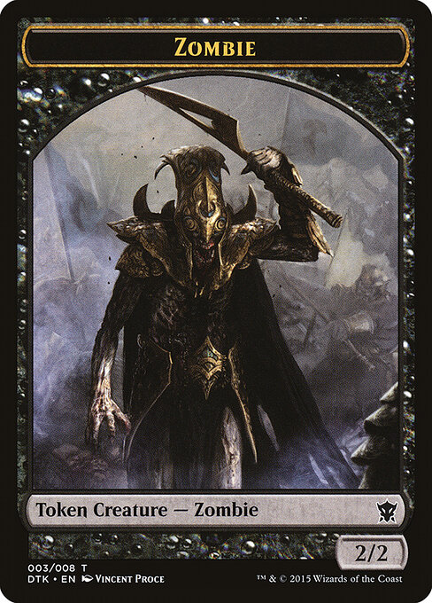 Zombie - MOM Japanese Promo Tokens (#4) - Illustrated by akio - Magic: The Gathering Card