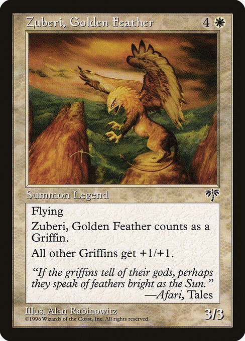 Zuberi, Golden Feather - Mirage Magic card