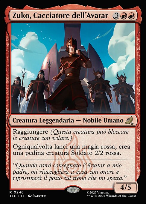 Zuko, Cacciatore dell'Avatar (Zuko, Avatar Hunter) - Avatar: The Last Airbender Eternal (#246) - Illustrated by Rafater - Magic: The Gathering Card