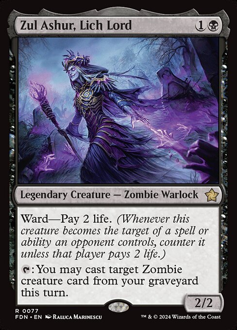 Zul Ashur, Lich Lord - Foundations Magic card