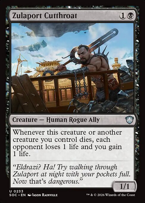 Zulaport Cutthroat - Secrets of Strixhaven Commander Magic card