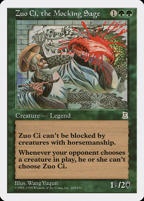 Zuo Ci, the Mocking Sage - Portal Three Kingdoms Magic card