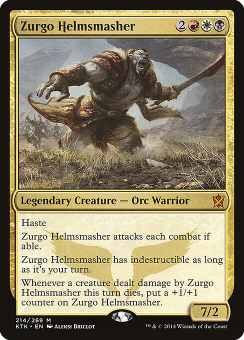 Zurgo Helmsmasher - Khans of Tarkir Magic card