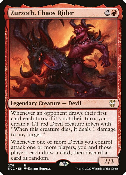 Zurzoth, Chaos Rider - New Capenna Commander Magic card