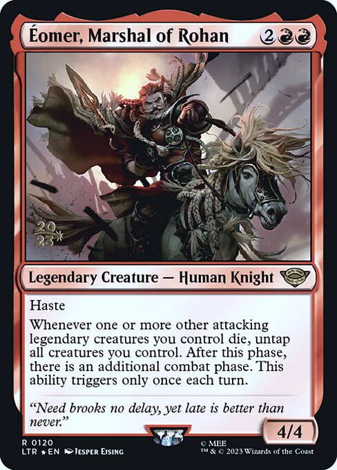 Éomer, Marshal of Rohan - Tales of Middle-earth Promos (#120s) - Illustrated by Jesper Ejsing - Magic: The Gathering Card